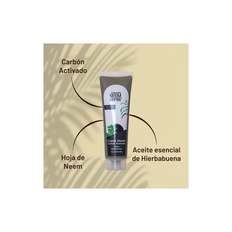 Crema Dental Natural Carbón Activado - Erfre