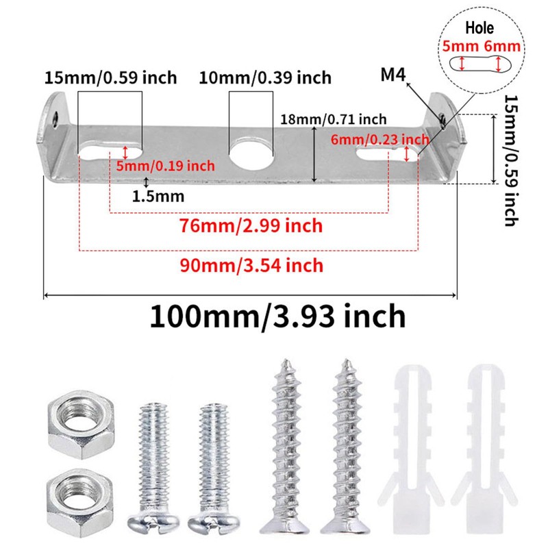 WLICCHS Pack of 6 Ceiling Mount Lamp Holder Ceiling Pendant