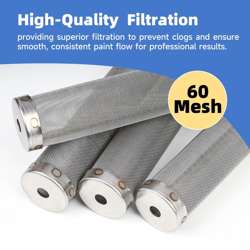 4pcs 730067 60 Mesh Fluid Manifold Filter Paint Sprayer Filter