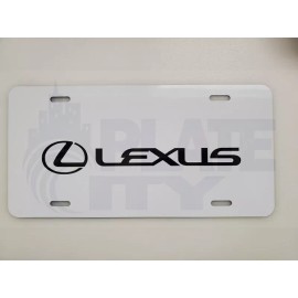 Lexus Metal Plate novelty vanity logo White plate
