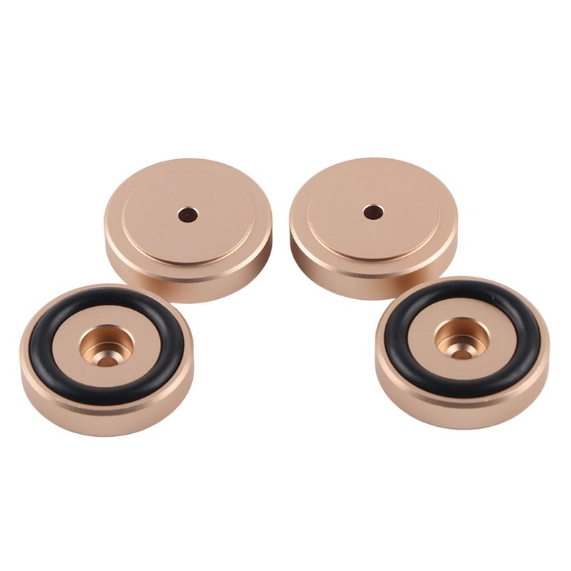 4PCS 40*10mm Aluminium Alloy Amplifier Pad Anodizing Sand Blasting Amplifier