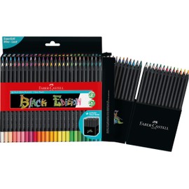 Faber-Castell Black Edition Colored Pencils, Classic 1 Count (Pack of 50)