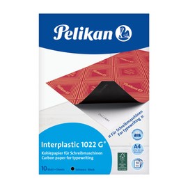 Pelikan Interplastic 401026 Carbon Paper A4 Black 10 Sheets