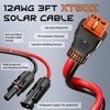 3FT 12AWG Solar to XT60i, Gibbab 3 6 10 16