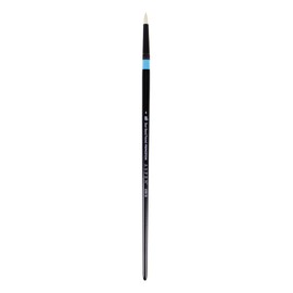 Princeton Artist Brush Co. Aspen Series 6500 - Long Handled Short Pointed Round Size 4 - Single Synthetic Round Oil and Acrylic Paint Brush for Painting on Canvas and Board