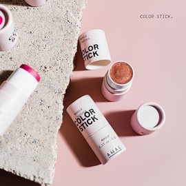 AHAL - Color Stick 3 en 1 - Tinta para labios, Blush e Iluminador (Contour Stick) - Con Aceite de Marula y Tapioca, Ingredientes Naturales para un Loo