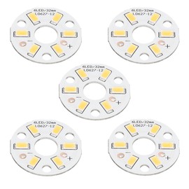 MECCANIXITY COB LED Light Chip Bead 3W 120lm 4000-4500K 32mm 9-11VDC Energy Saving Bulb for Spotlight Floodlight Replacement Natural White 10Pcs