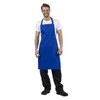 Whites Chef's Cook's Polycotton Long Bib Apron, Royal Blue, Professional