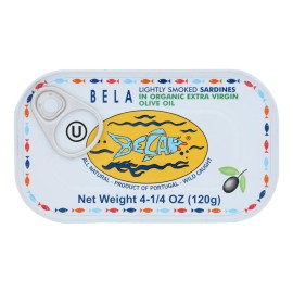 UD_Bela-olhao Sardines in Olive Oil Case of 12-4.23 oz Seafood Snacks