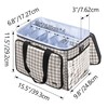 Teamoy Knitting Bag, Yarn Tote Organizer with Cover and Inner