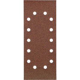 KWB 49818708 1/2 Orbital Sanding Sheets (Punched) - 115 mm x 280 mm x 80 Grit (Pack of 10), Set of 10 Pieces