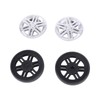 4 Sets Suitcase Repair Wheels with Covers PVC Wheel Casters