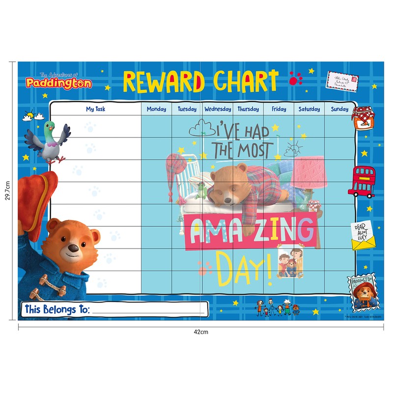 Paper Projects 01.70.30.034 Adventures of Paddington Reward 56 Sparkly Stickers,