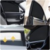 WD&CD Car Curtains, Set of 2, Magnet, Light Blocking, Easy