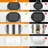 12Pack Hanging Outdoor Solar Lights - Decorative Cracked Glass LED