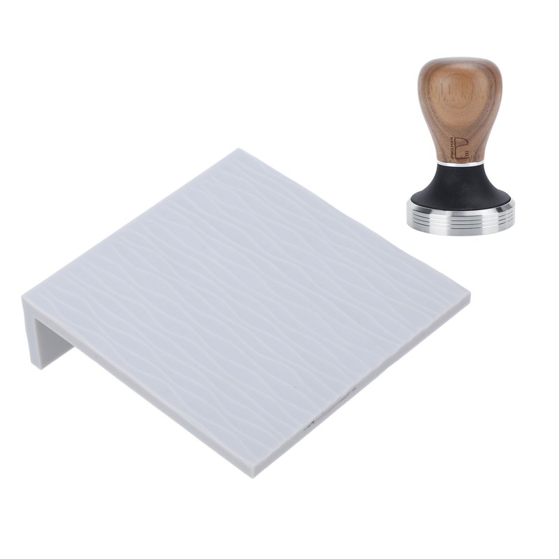 Silicone Coffee Tamper Mat Stainless Steel Coffee Tamper with 58mm