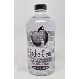 Seche Clear Professional Kit, Crystal Clear Base Coat for Nail Polish, 16 oz & 4 Packs of 0.5 oz Refill