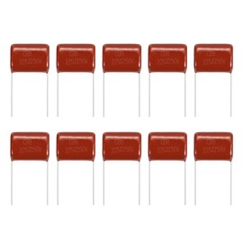 MECCANIXITY 20 Pcs Metallized Polypropylene Film Capacitors, CBB21/CBB22 250V 225J 2.2UF Capacitors Assortment Kit for Electronics Appliances and Energy Saving Lamps, Red