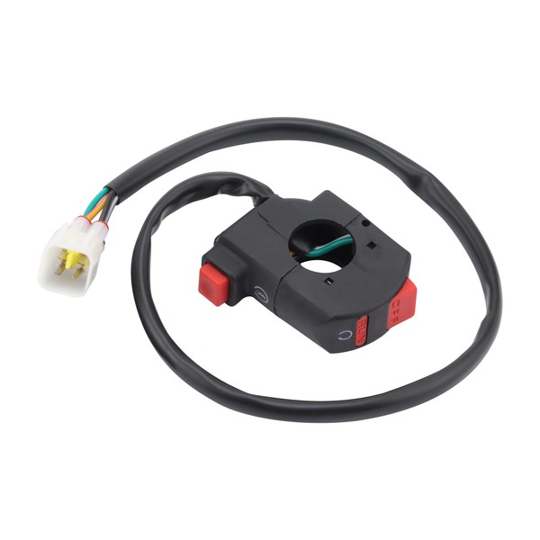 GOOFIT Two-Function 7/8" Handlebar Switch Button with Waterproof Plug Replacement
