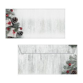 SIGEL DU416 Envelopes Christmas "Scandinavian Christmas" Gummed DIN Long Pack of 50