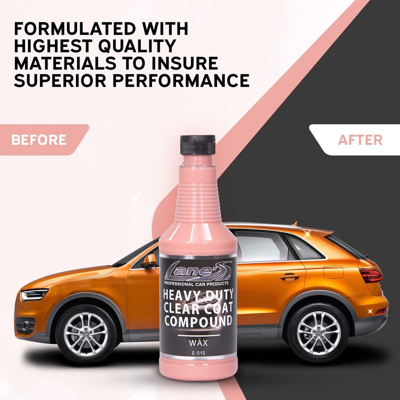 LANE'S Heavy Duty Clear Coat Compound, Car Paint Scratch Repair,