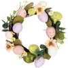 Northlight Pastel Speckled Easter Egg Artificial Mini Twig Wreath -