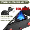 Bestfire 2 Burner Camping Stove with Windpanel& Side Shelves, Bag,