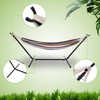Zeyacaif Hammock Swing with Stand for Adults Space Saving Steel