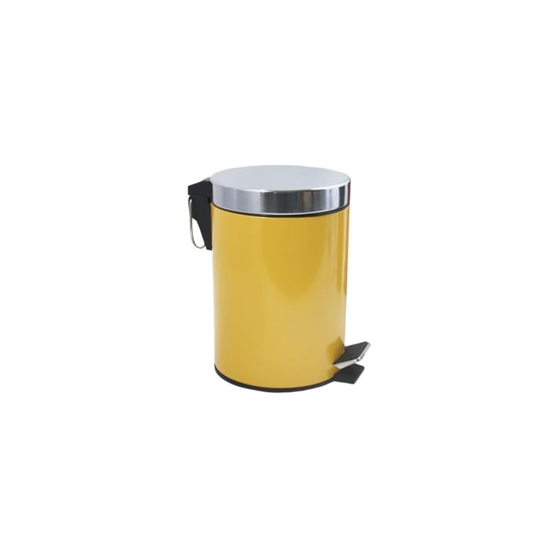 MSV Cosmetic Bin Saffron Yellow Pedal Bin - 3 Litres