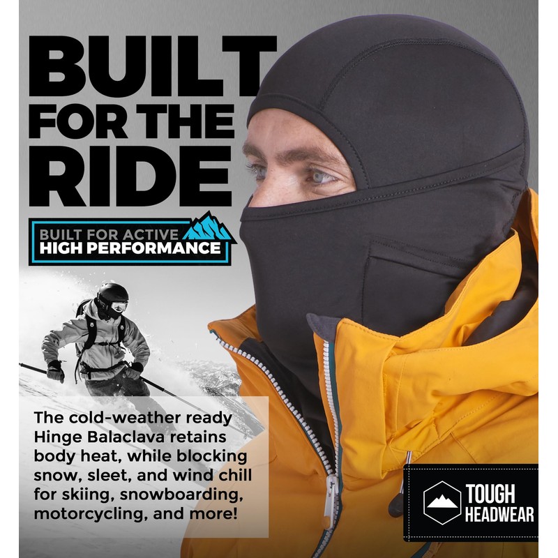 Tough Headwear Winter Balaclava - Windproof Ski Mask & Winter