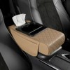 Car Center Console Armrest Storage Box with Heightening Cushion and