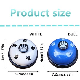 2 Pcs Pet Training Bells Door Bells and Press Bells Communication Device for Dogs Cats Portable Pet Cat Dog Potty Training Bells Easy to Use for Dog Cat