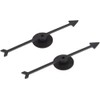2 Pcs Black Spinner Game Engaging Board Arrow Set.Home and