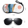 ZAXMEY Sunglasses Soft Case with Carabiner Ultra Light Neoprene Zipper