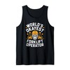 Forklifter Truck Operator, World'S Okayest Forklift Operator Tank Top
