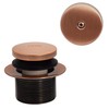 Westbrass D93-11 1-1/2" Coarse Thread Tip-Toe Bathtub Drain Plug Trim