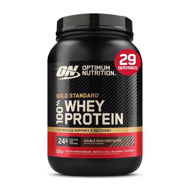 Optimum Nutrition Gold Standard 100% Whey Protein Powder, Double Rich