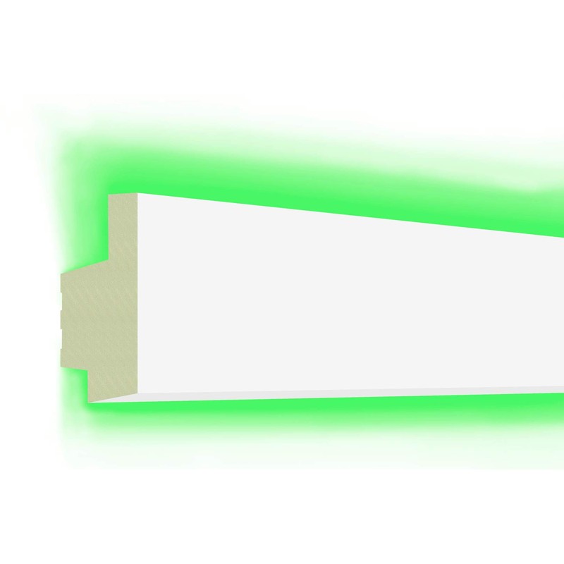 HEXIM LED Stucco Moulding Pattern – Indirect Lighting with Ceiling