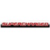 Car SUPERCHARGED Emblems Badges Metal Vehicle Decals Bumper Sticker Cool