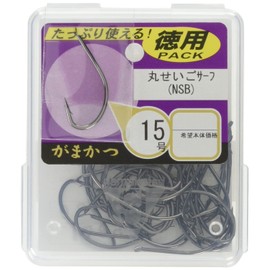 Gamakatsu Single Hook The Box Round Seigo Surf No. 14 60 pcs NS Black 67985