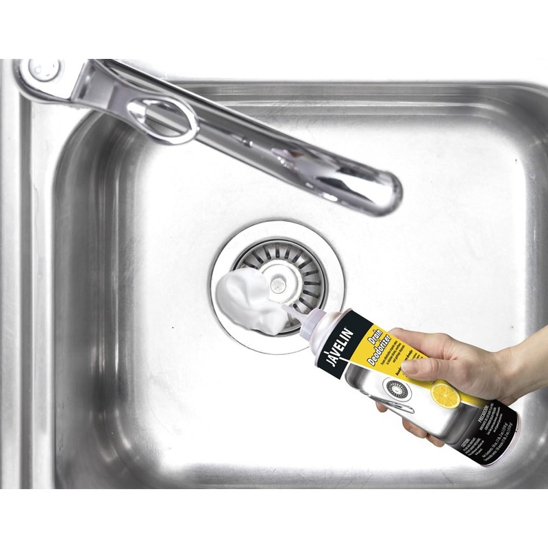 Javelin Drain Deodorizer | Foaming Garbage Disposal Cleaner | Removes
