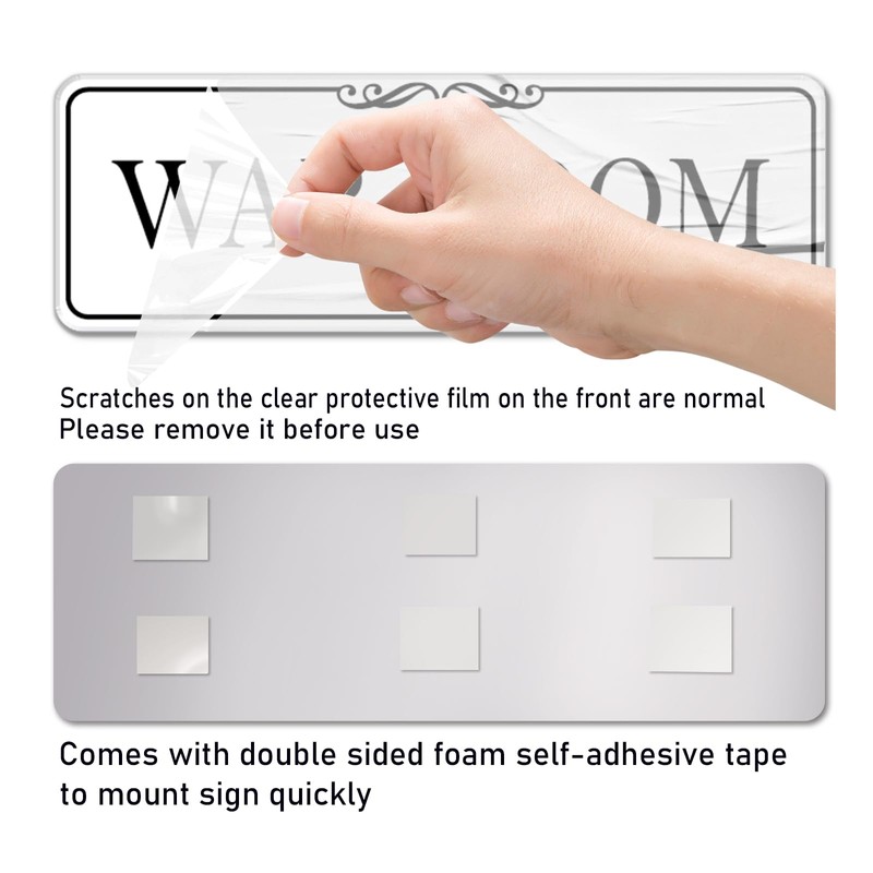 9x3 Inch War Room Sign Acrylic Self-stick Door Wall Signage