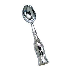 TableCraft Coca-Cola CC308 Ice Cream Scoop with Contour Bottle Handle and Chrome Plated Metal, Red