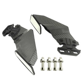 Motorcycle Side Winglet Kit Spoiler Fairing Rear View Mirror Fixed Wing Kit for CBR650R for Suzuki GSXR 600 for Kawasaki Ninja 250 300 400 ZX6R