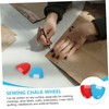 Operitacx Ergonomic Sewing Chalk Wheel Tailors Chalk Triangle Shape Marking