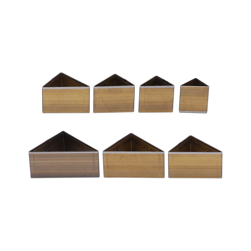 7Pcs Leather Die Cutter Hollow Punching Mold Triangular Different Sizes