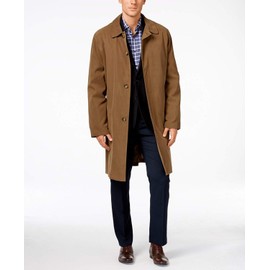 LONDON FOG mens Durham Single Breasted With Zip-out Liner Raincoat, British Khaki, 38 US