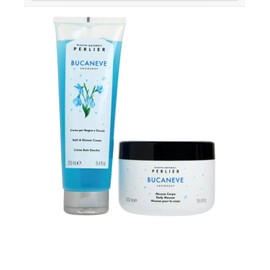 Perlier BUCANEVE Snowdrop 2-piece Shower Cream & Body Mousse set New & Sealed