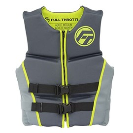 Full Throttle Adult Hinged Rapid Dry USCG Approved Life Jacket for Wakeboard, Skiing, PWC & Boating
