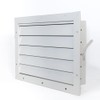 Aluminum Garage Door Air Vent Grille Register - with Damper